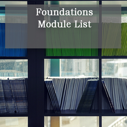 Foundations Module List