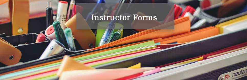 Instructor Forms